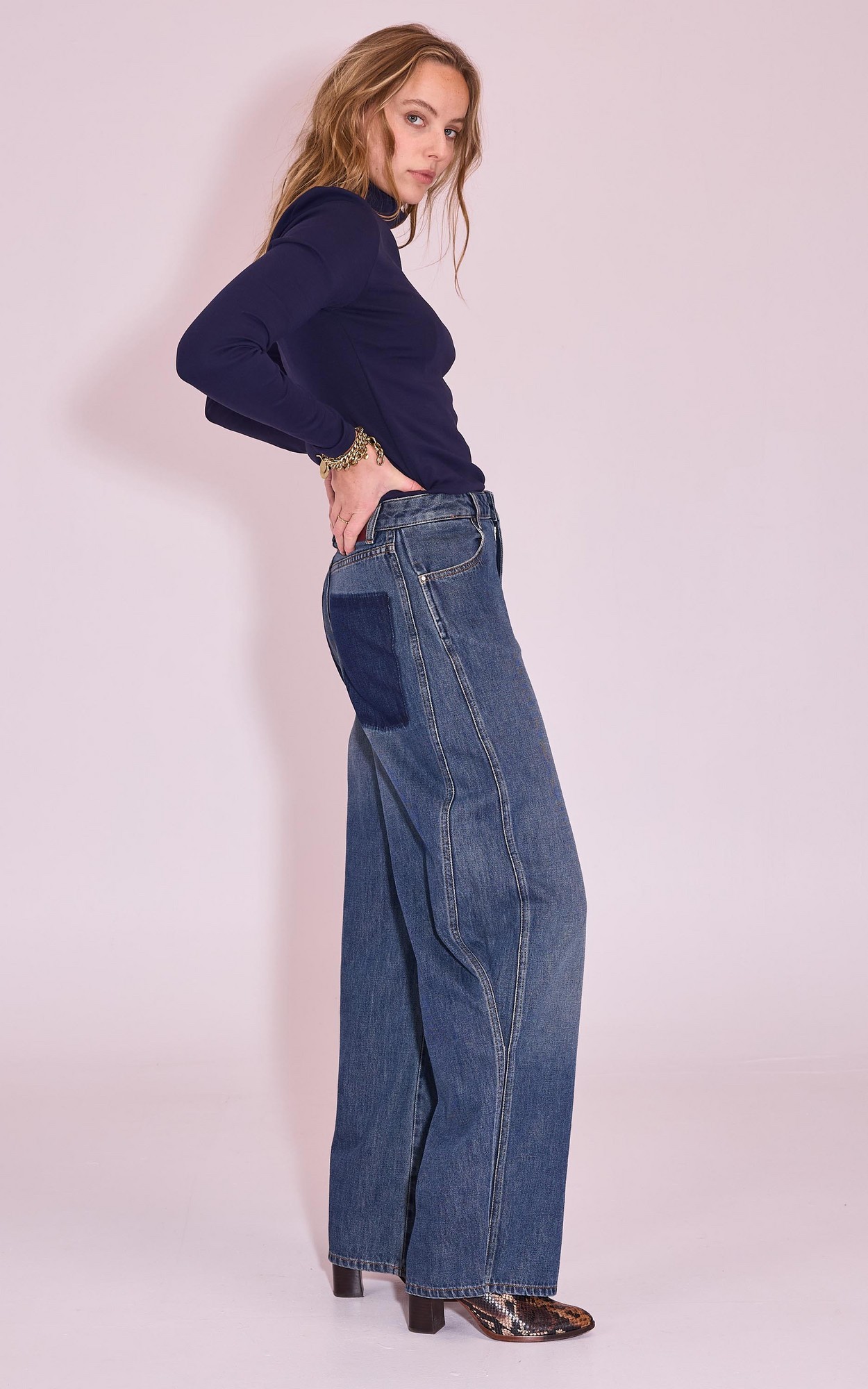 Blauw Jeansbroek image