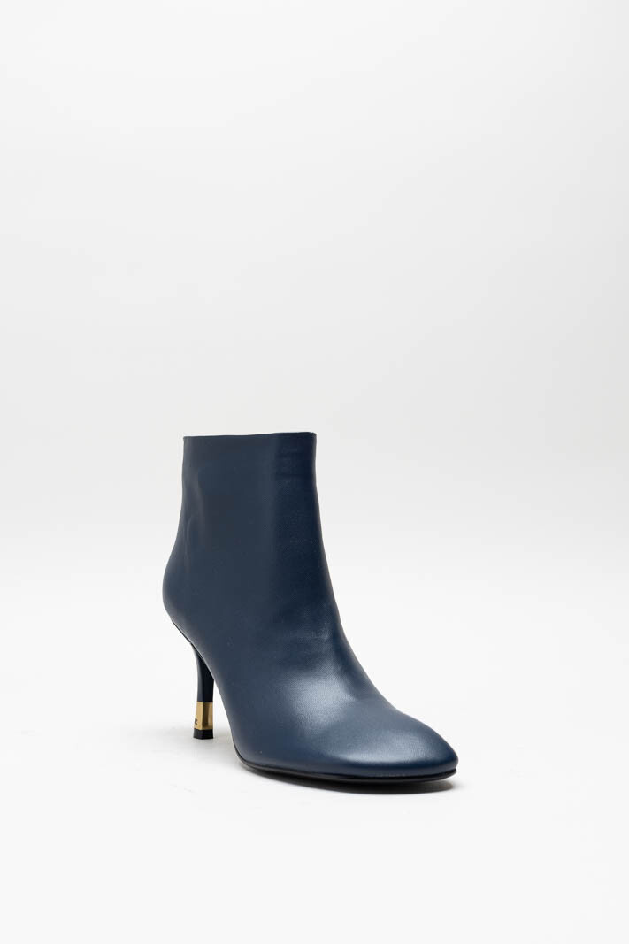 Donkerblauw Enkellaars hak Donkerblauw Enkellaars hak