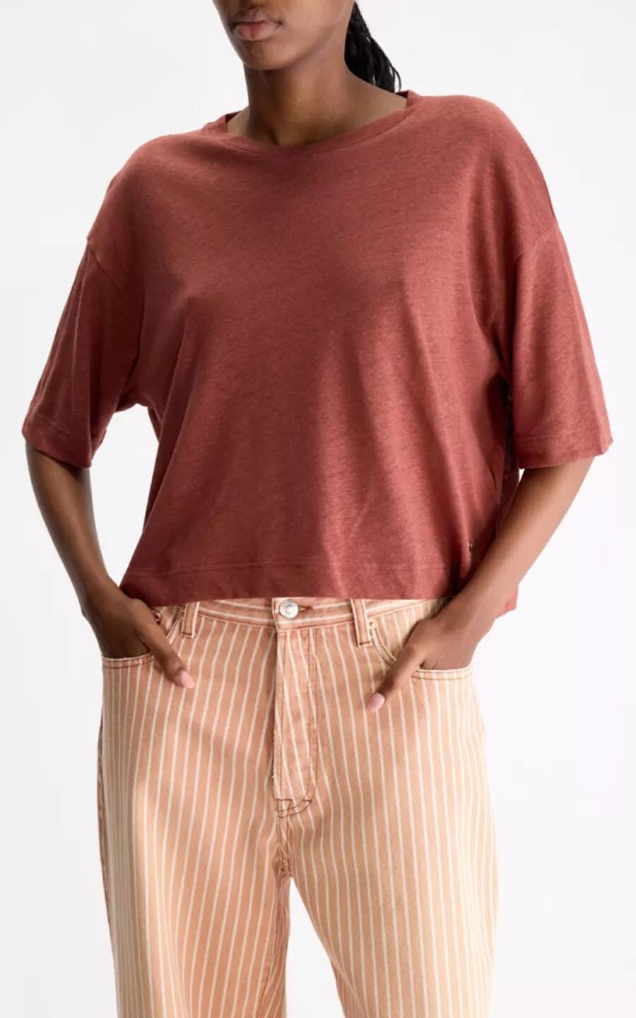 Roestbruin T-shirt/top