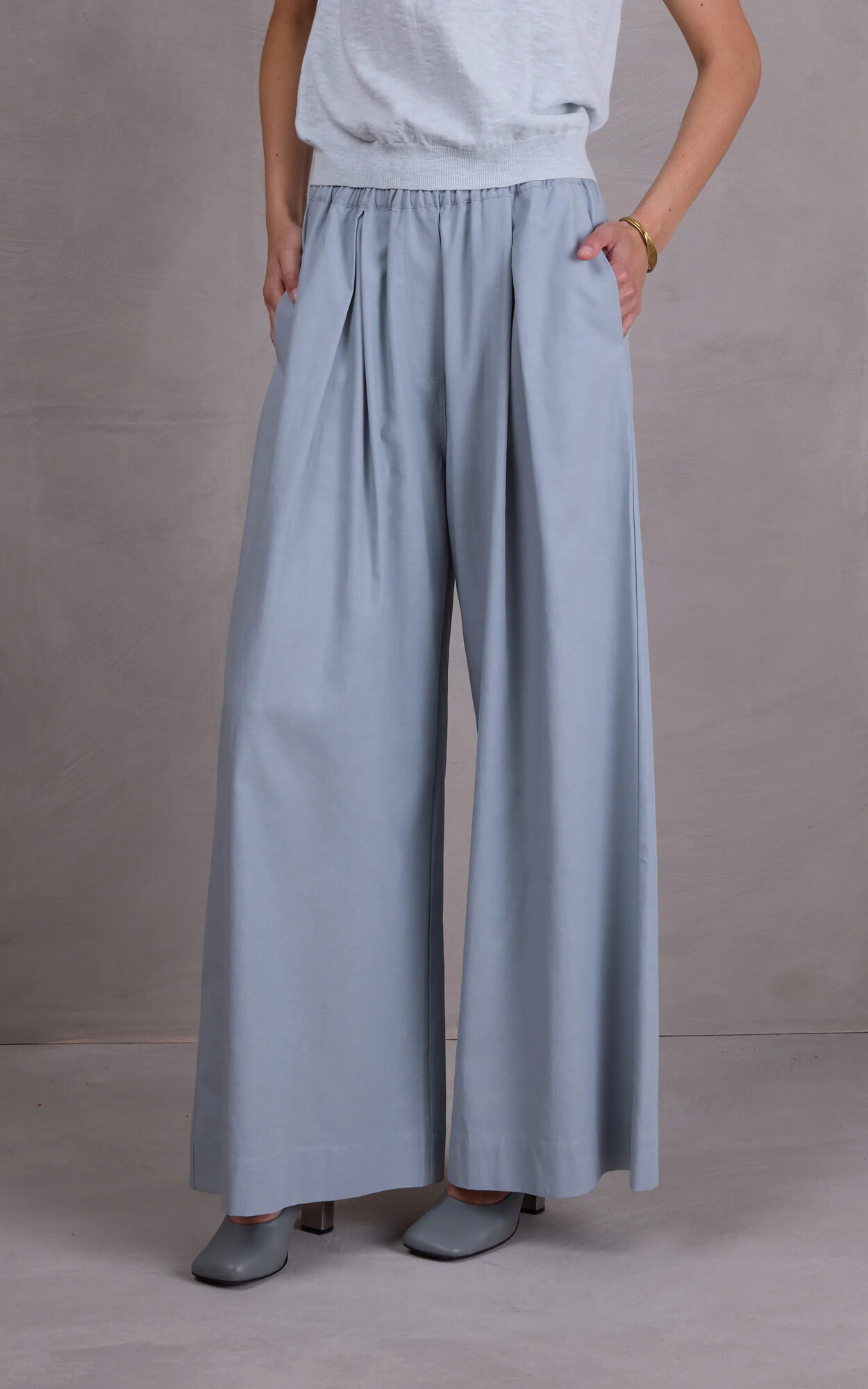 Lichtblauw Broek