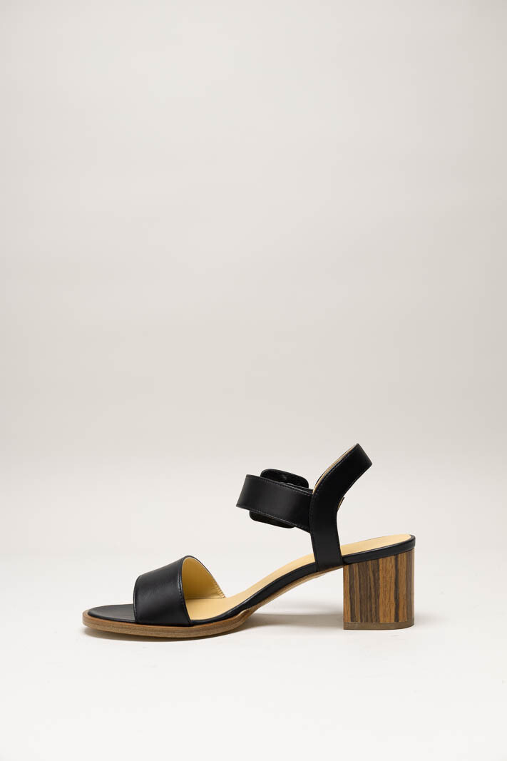 Zwart Sandaal hak image