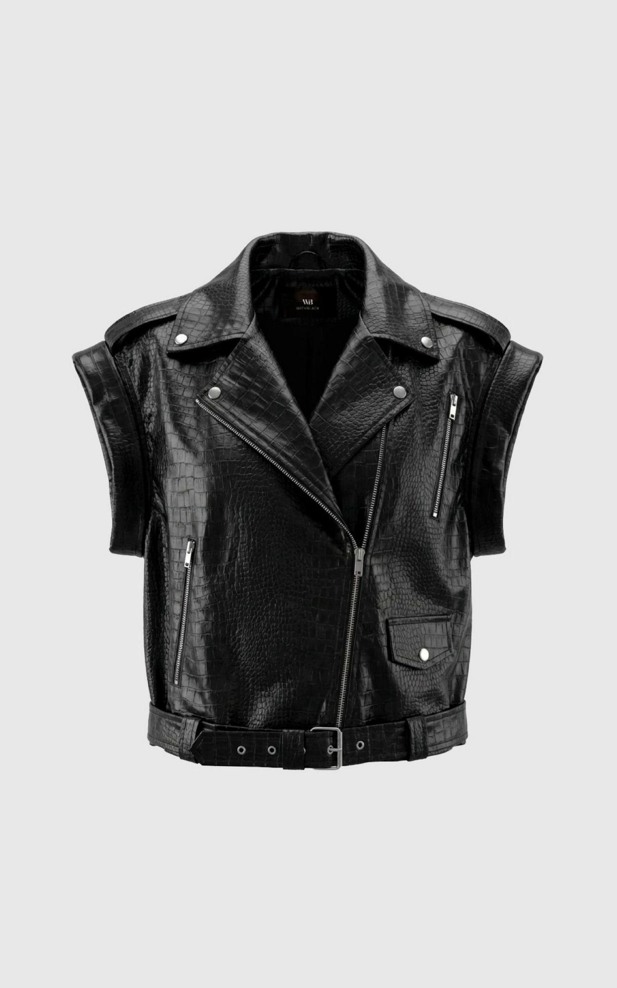 Zwart Vest mouwloos image