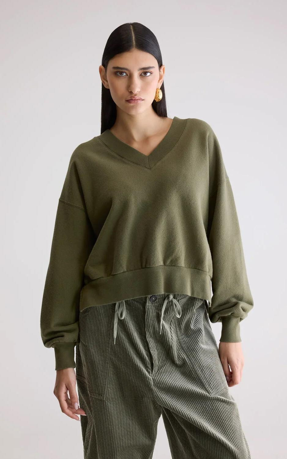 Kaki Sweater/trui