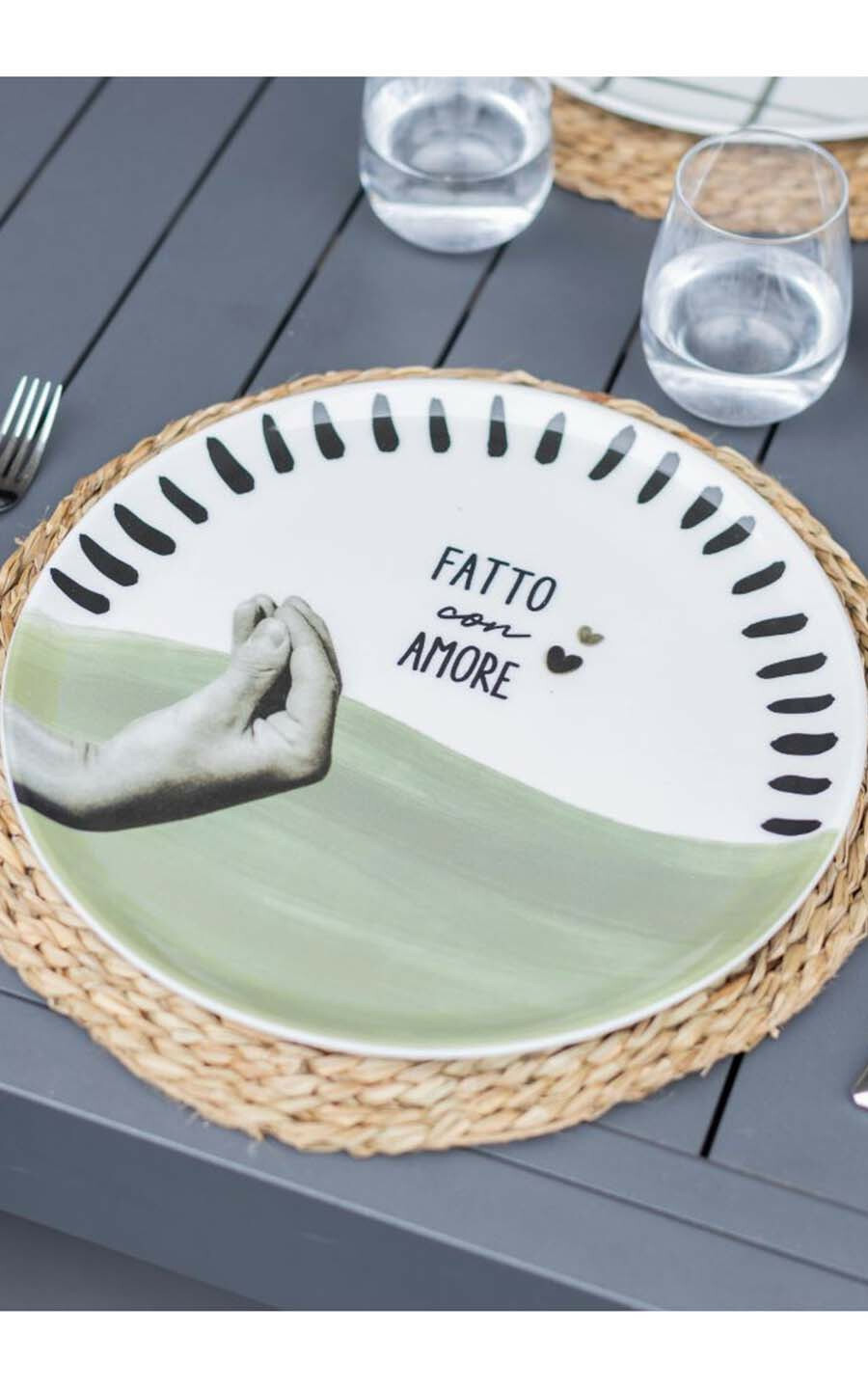 Groen Servies en glazen