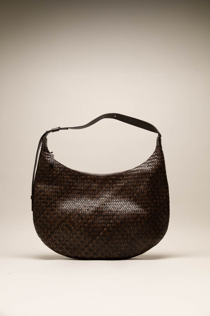 Donkerbruin Schoudertas image