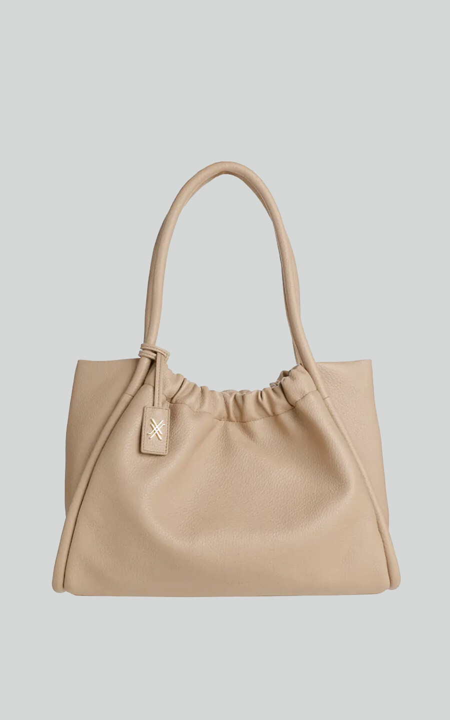 Donkerbeige Shopper