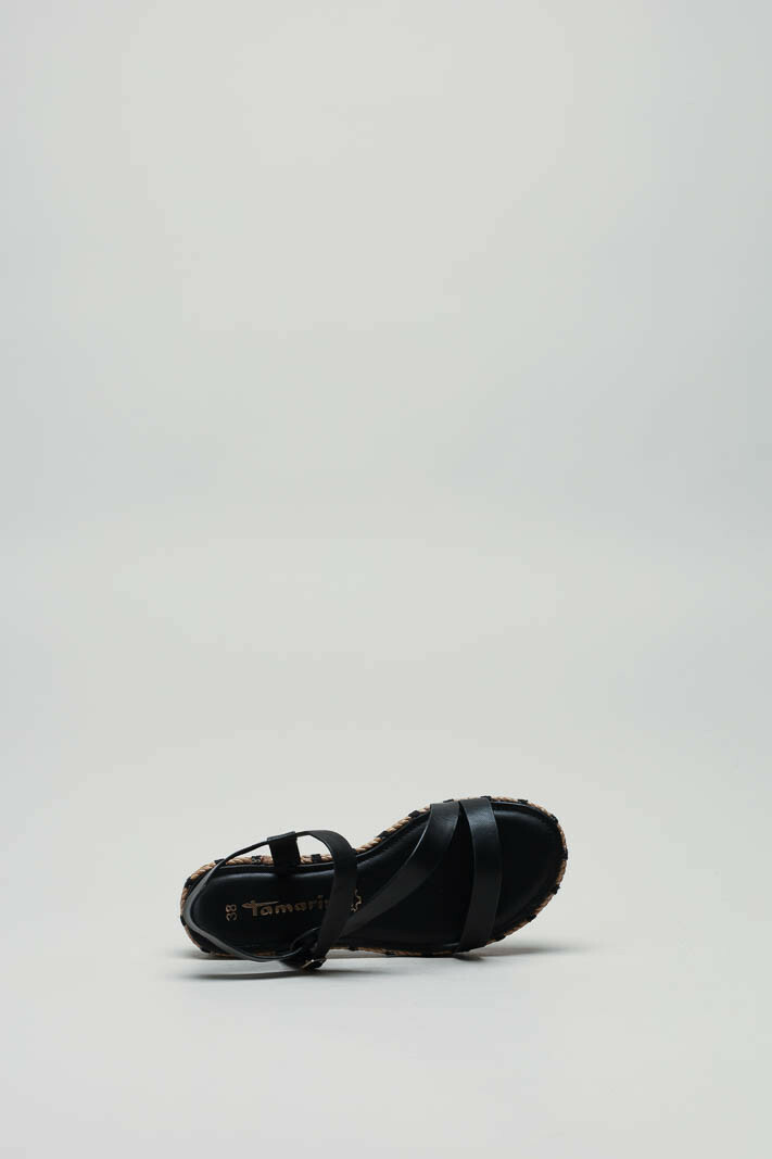 Zwart Sandaal plat image