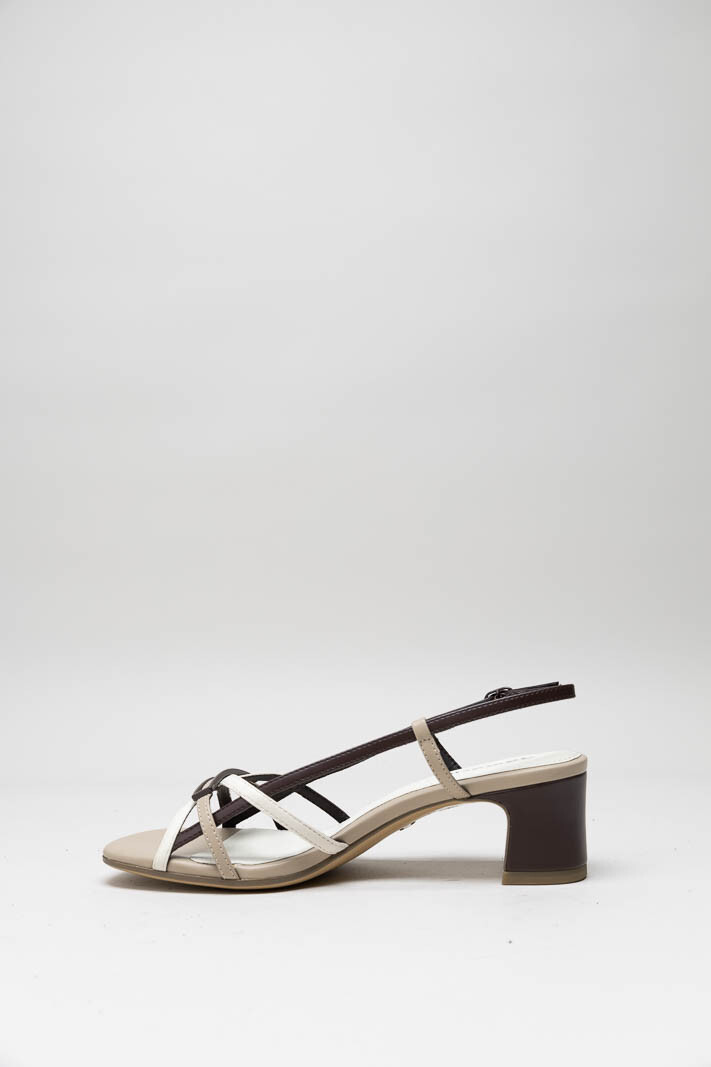 Taupe Sandaal hak image