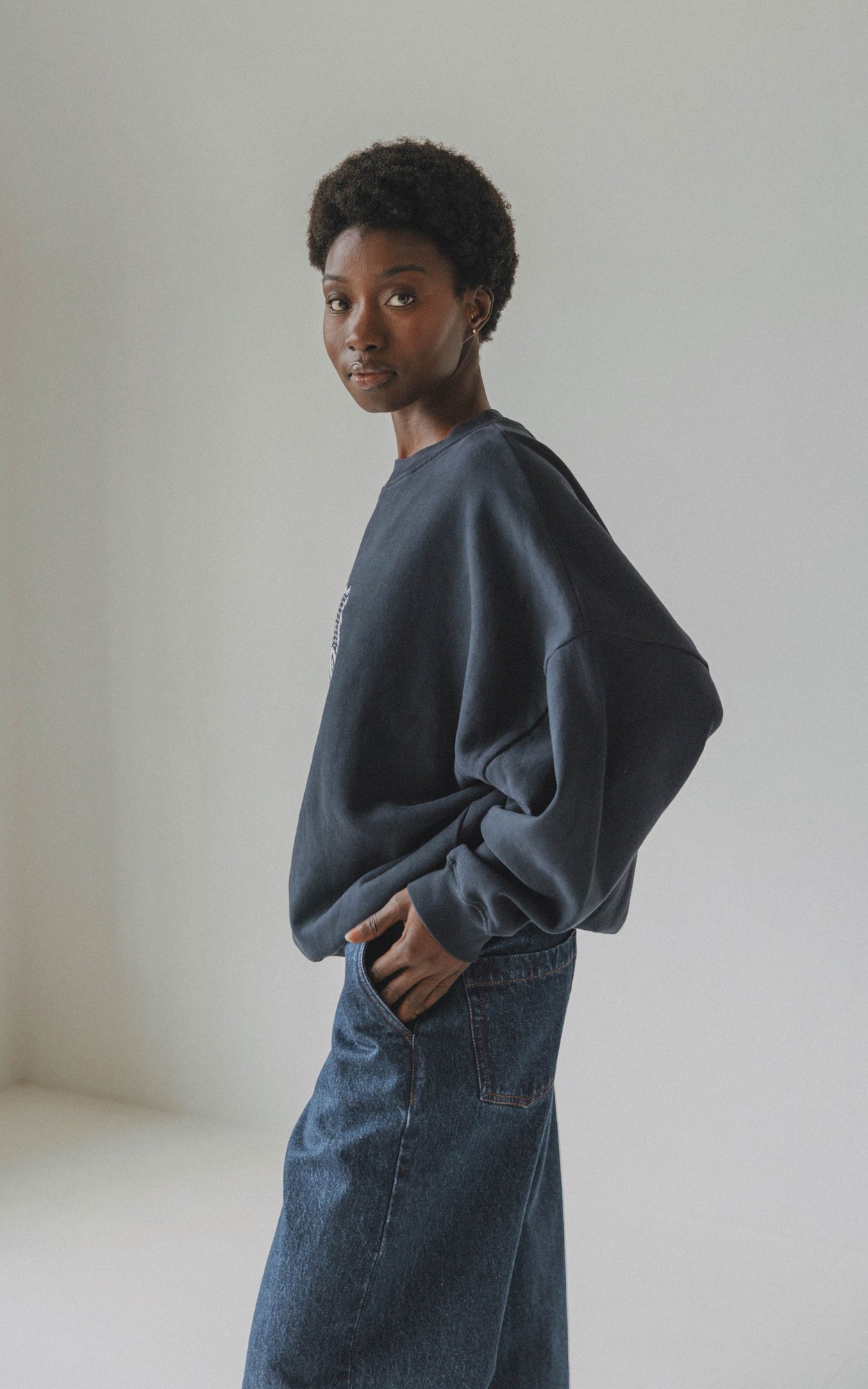 Marineblauw Sweater image