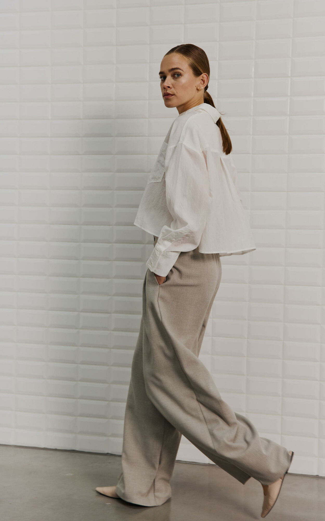 Beige Broek image
