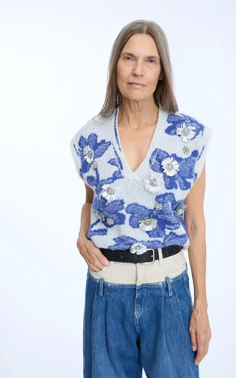 Blauw Debardeur