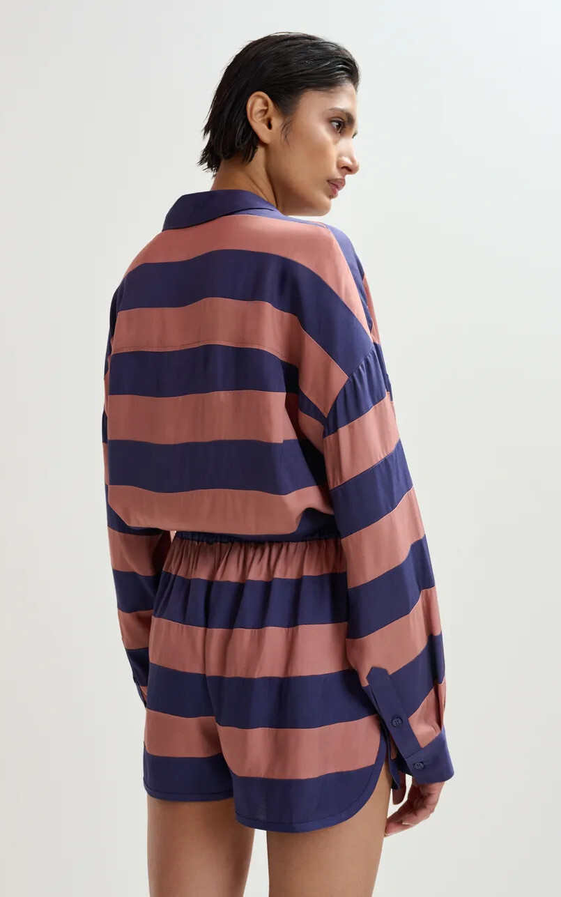 Blauw Short