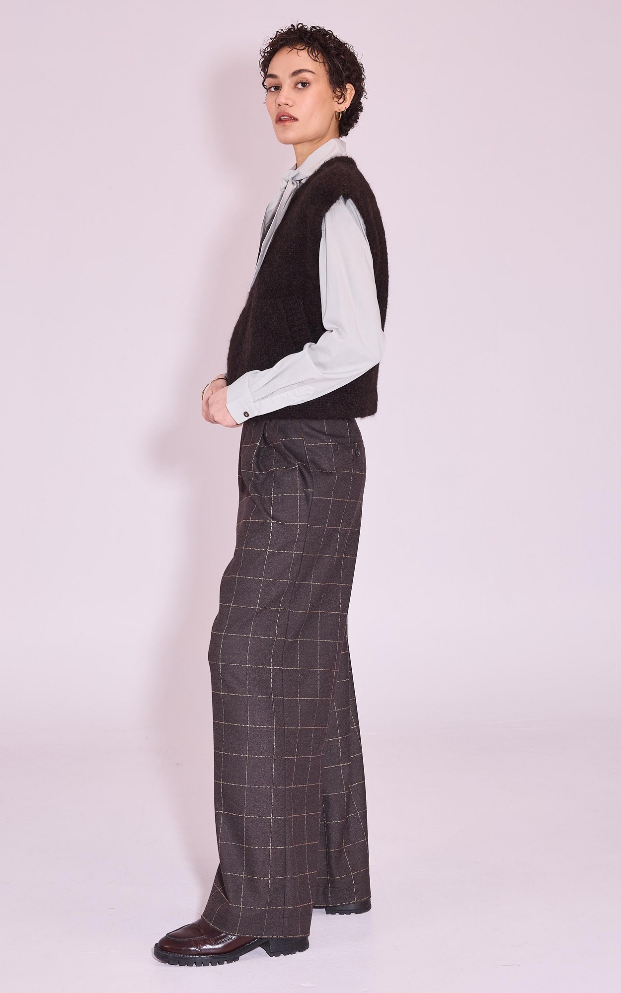 Donkerbruin Vest mouwloos image