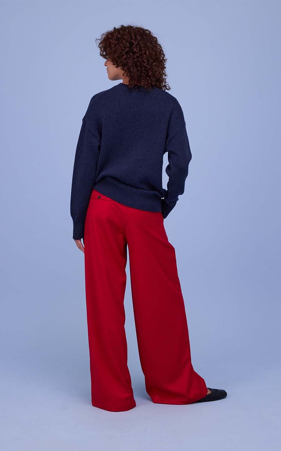 Donkerblauw Sweater image