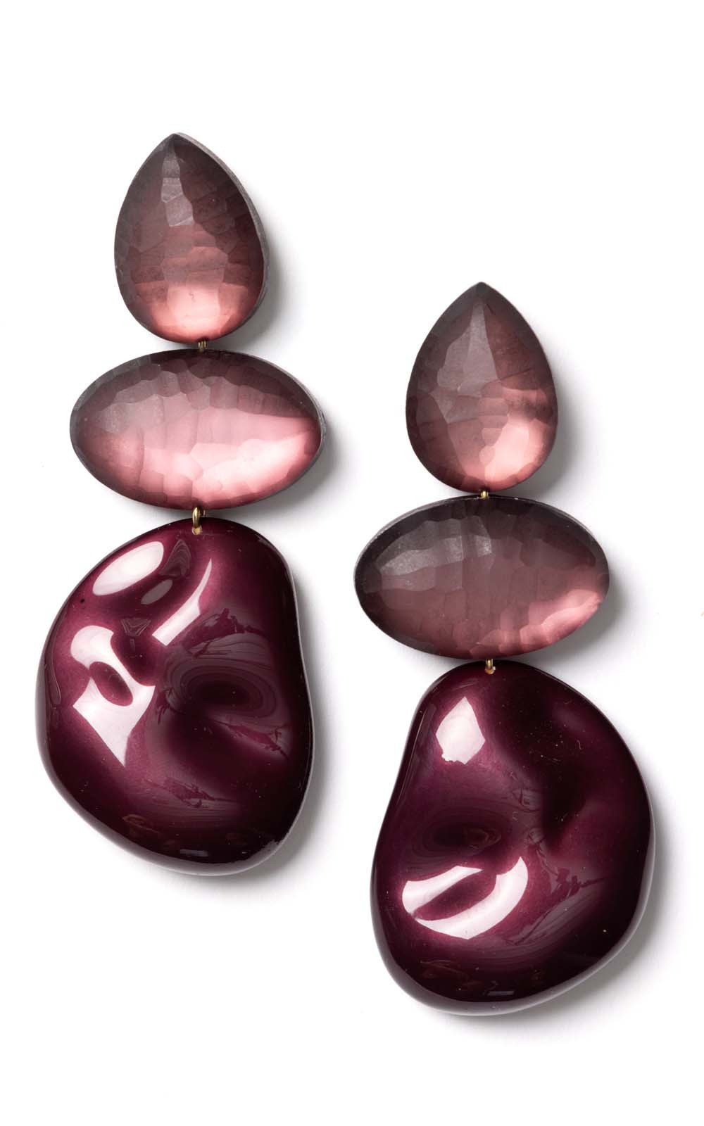 Bordeaux Oorbellen