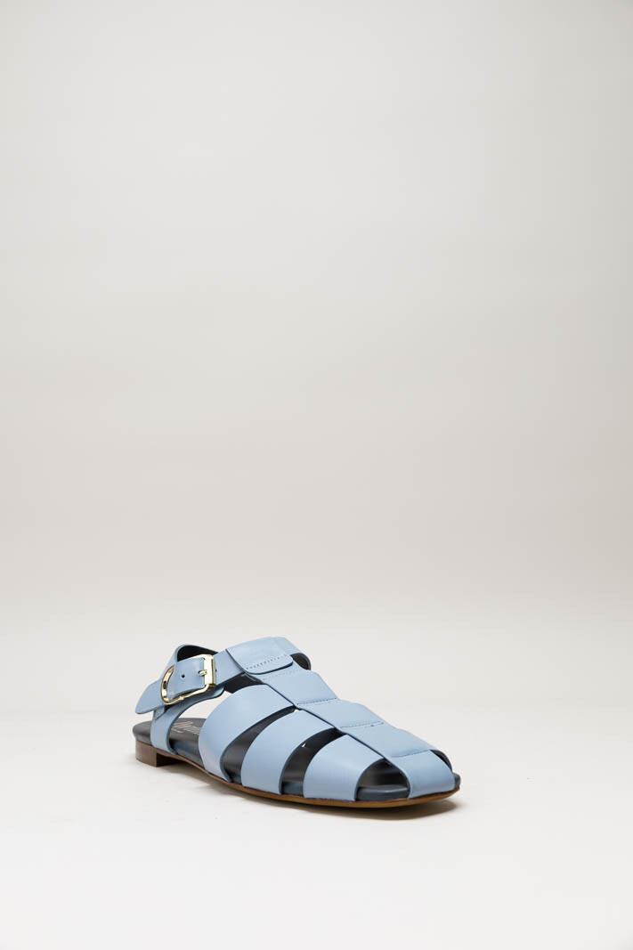 Lichtblauw Gespschoen