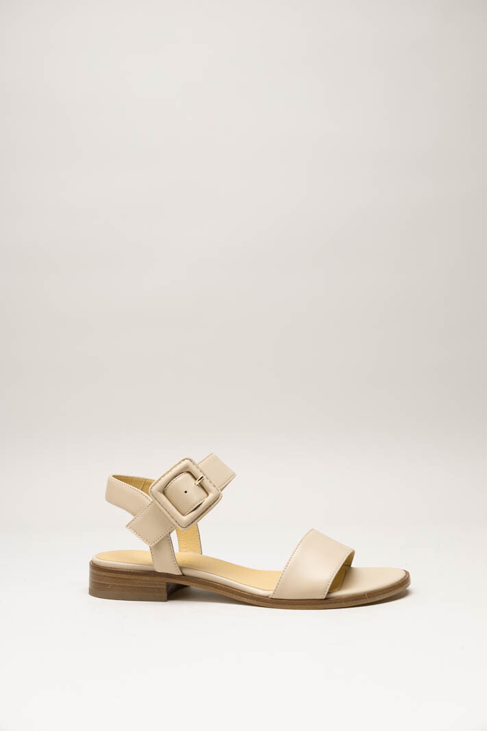 Beige Sandaal plat