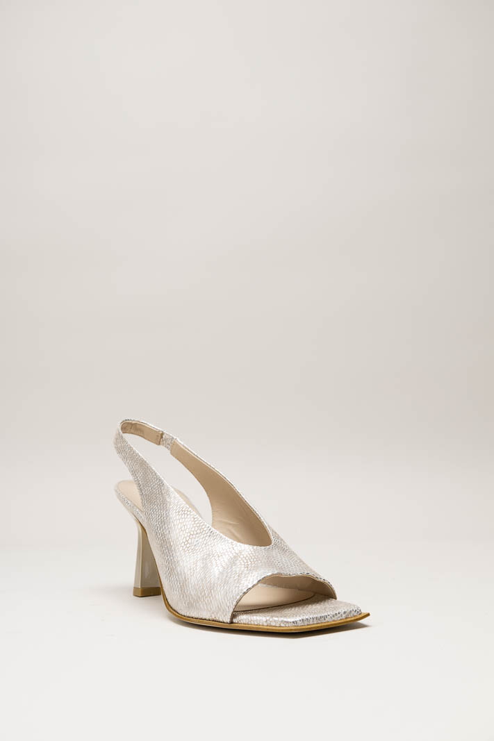 Zilver Sandaal hak image