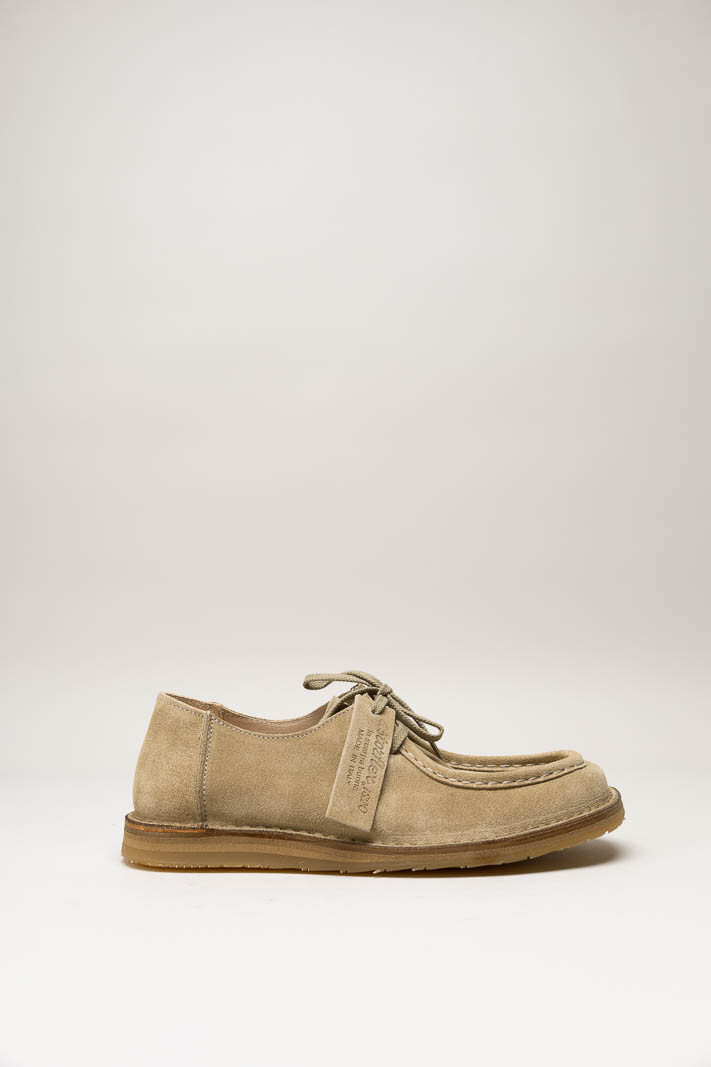 Donkerbeige Veterschoen