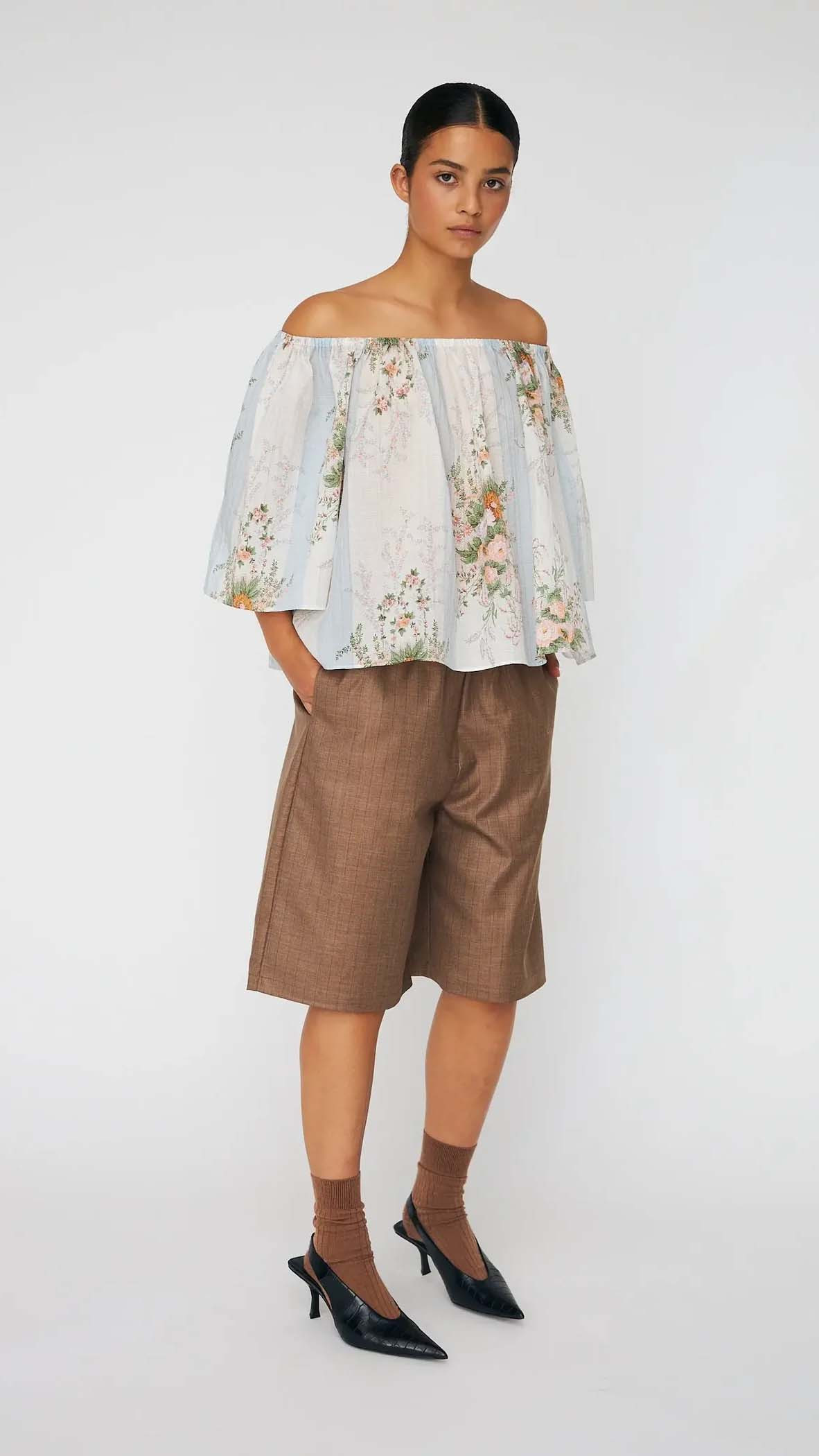 Lichtblauw Blouse