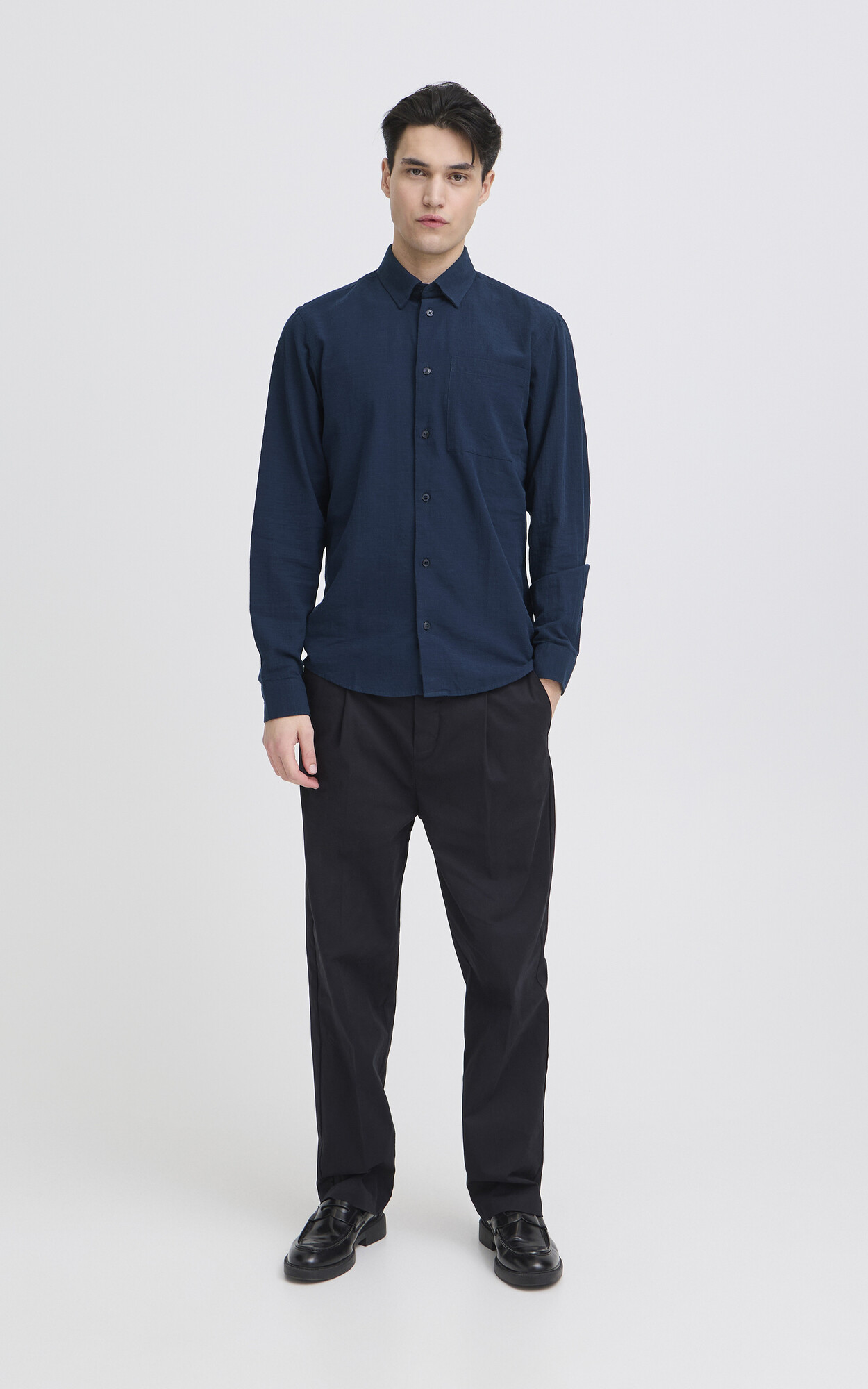 Donkerblauw Hemd image