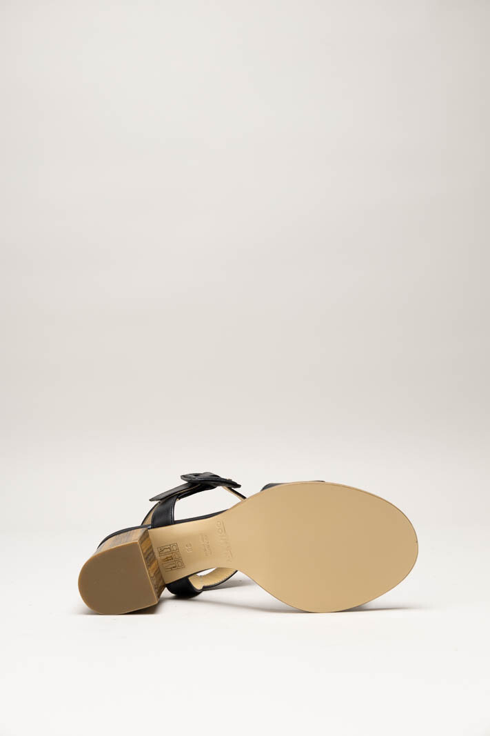 Zwart Sandaal hak image