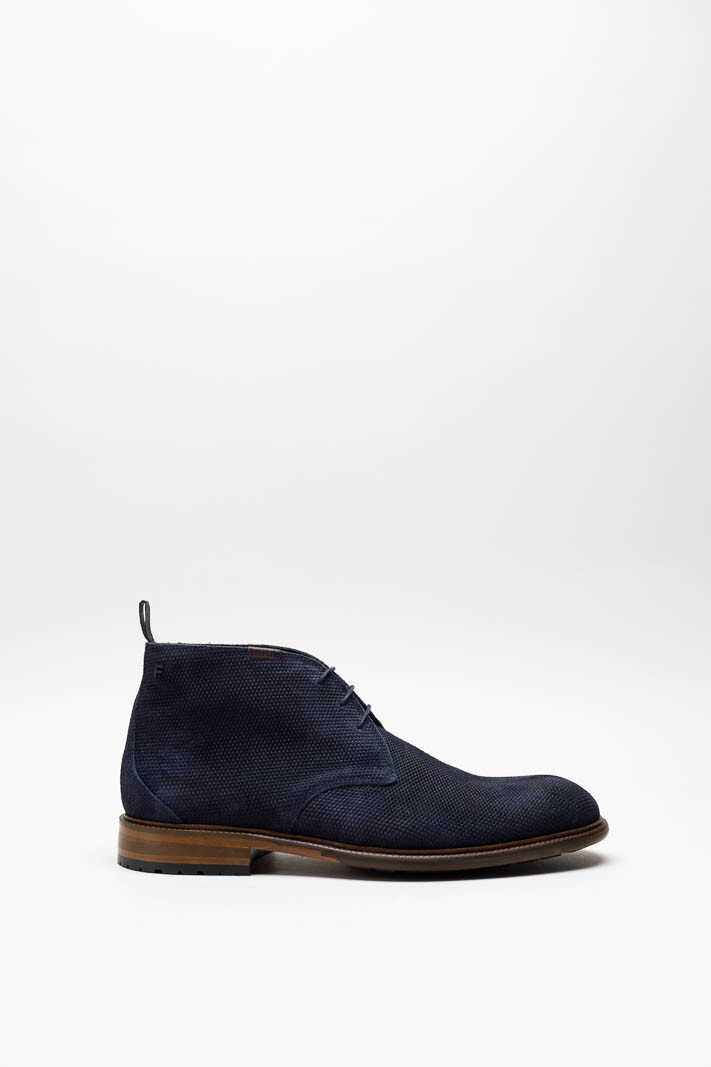 Donkerblauw Veterschoen hoog