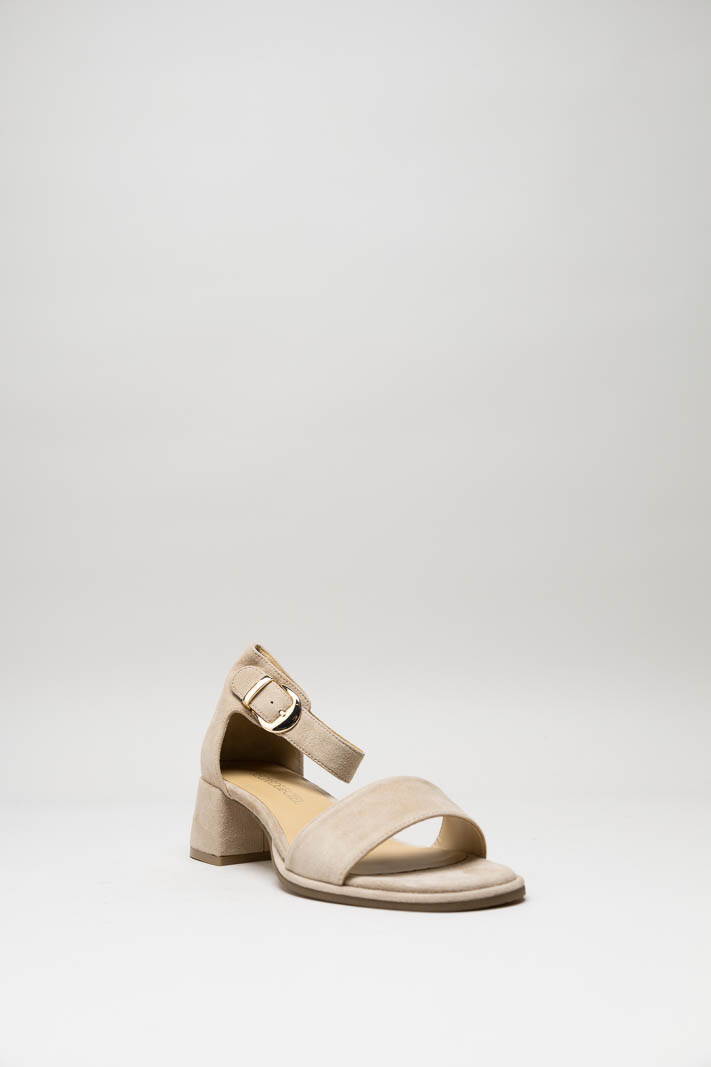 Beige Sandaal hak