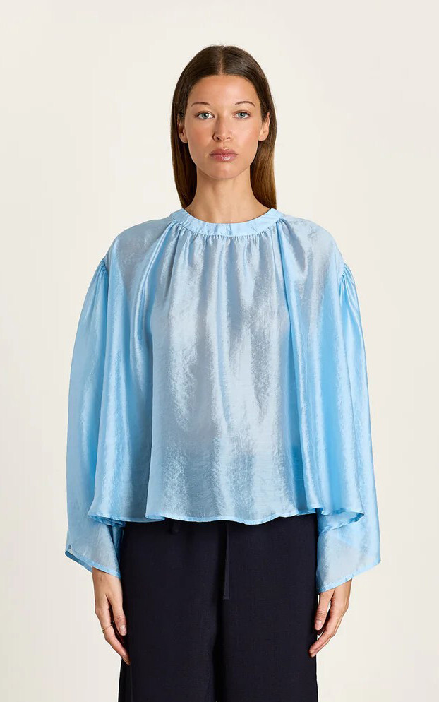 Lichtblauw Blouse