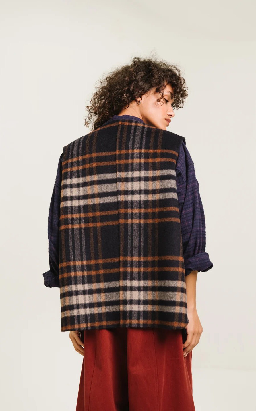 Blauw Vest mouwloos image