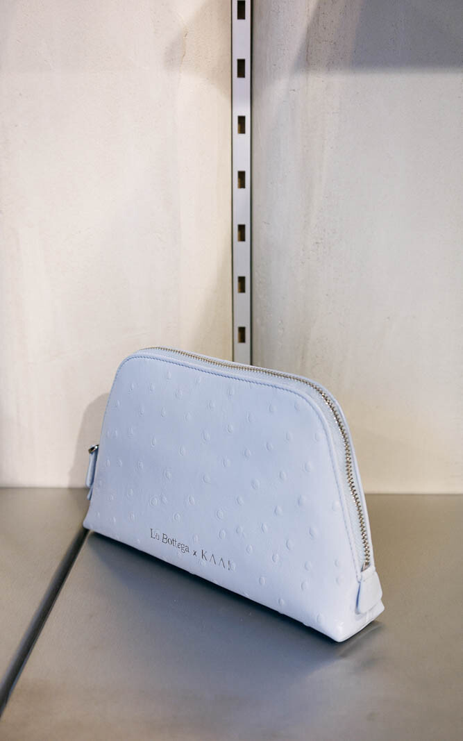 Lichtblauw Make up tas image