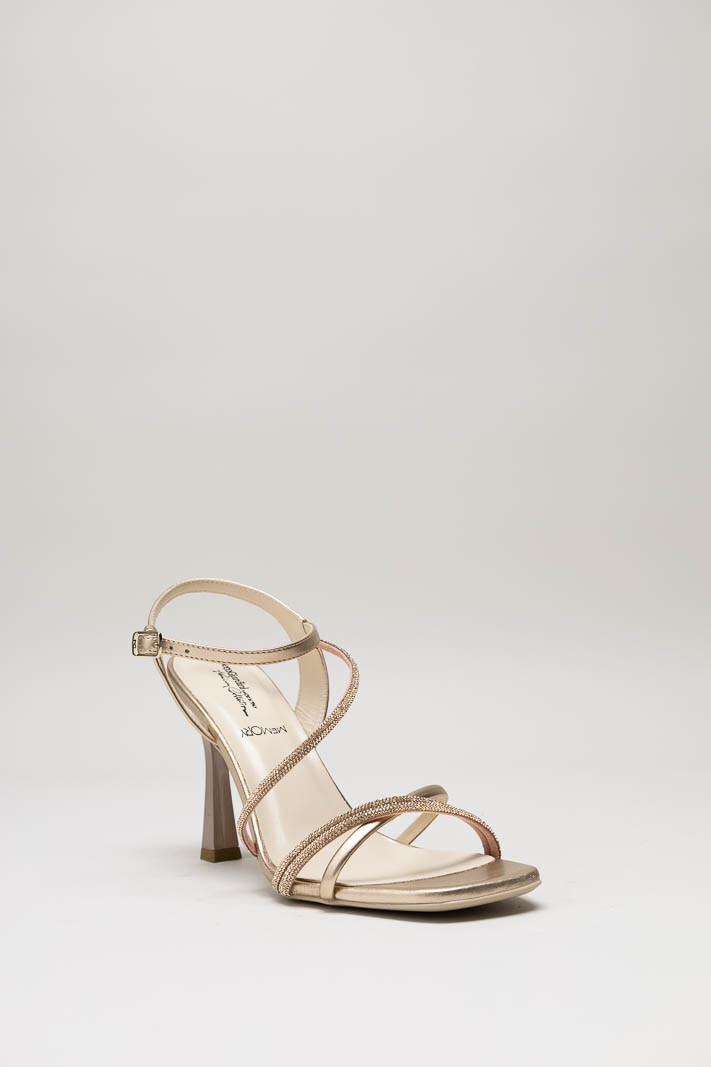 Rosegoud Sandaal hak