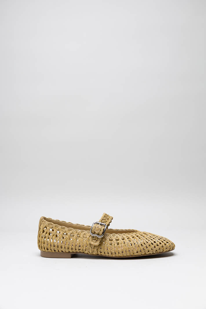 Donkerbeige Ballerina