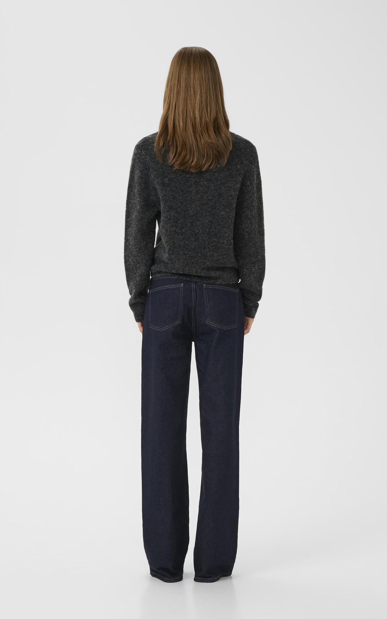 Donkergrijs Sweater/trui