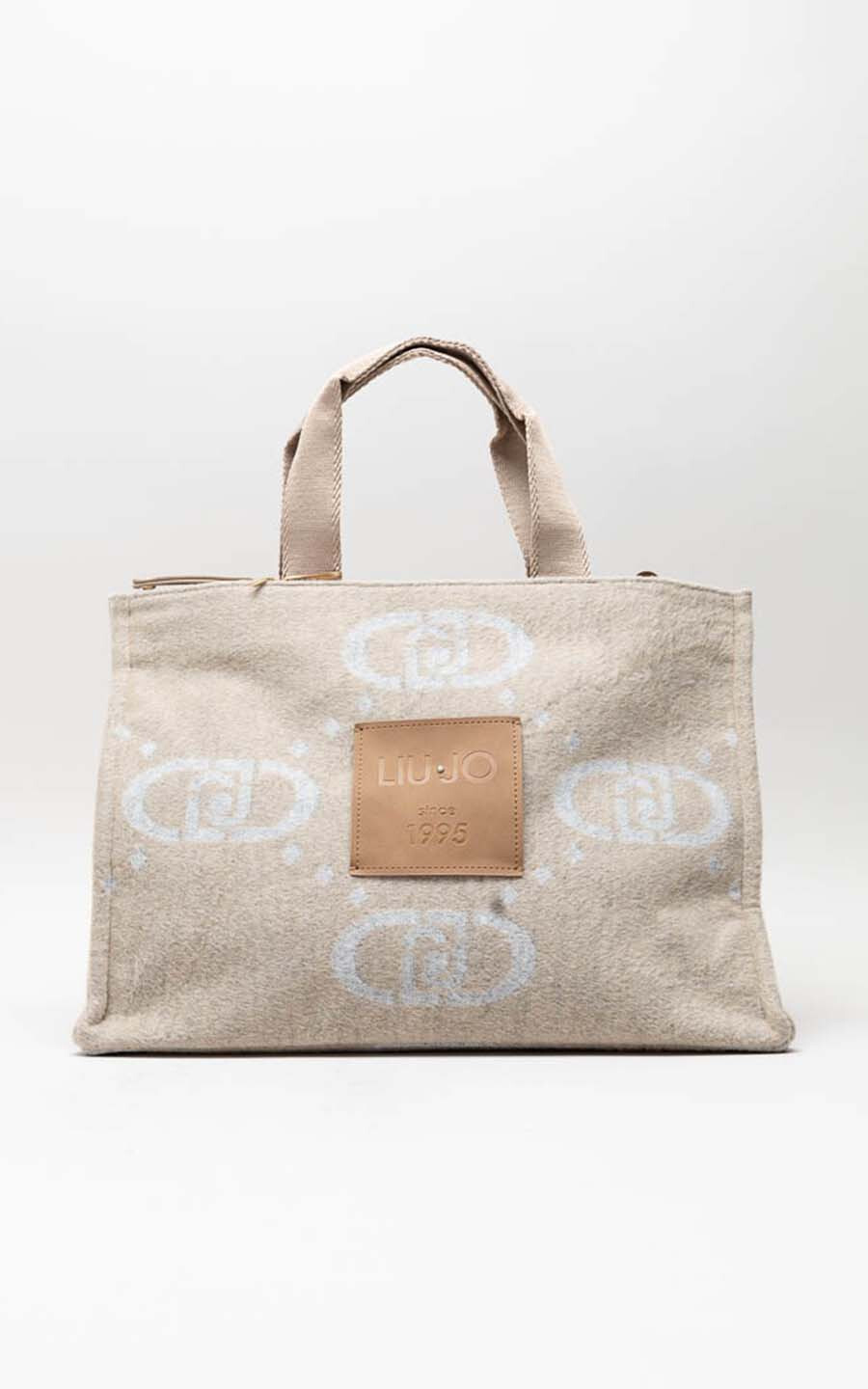 Lichtbeige Handtas