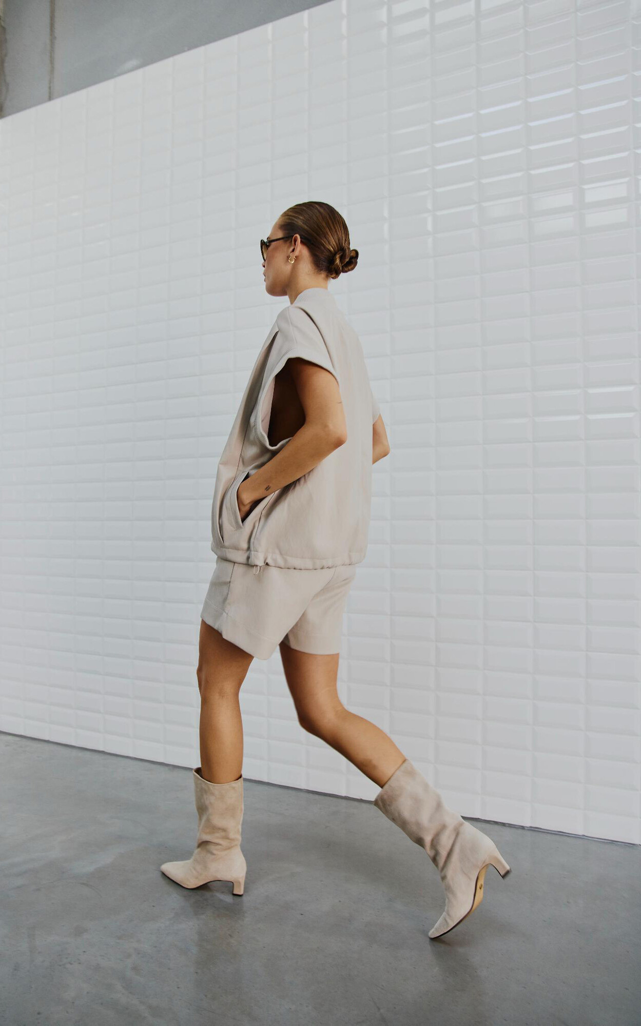 Grijs Vest mouwloos image