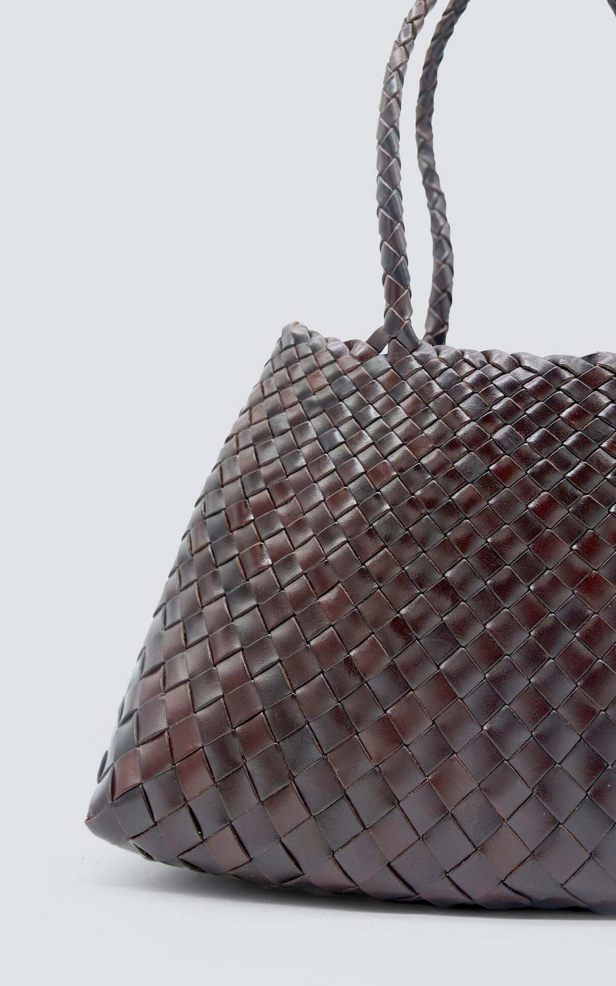 Donkerbruin Schoudertas image