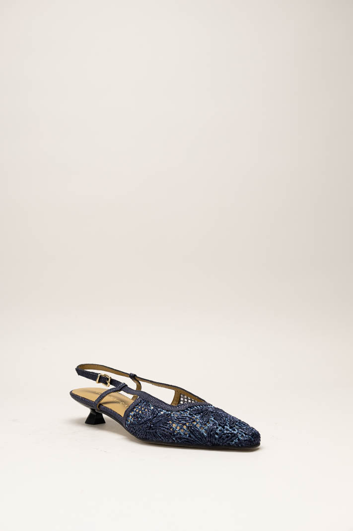 Donkerblauw Pump