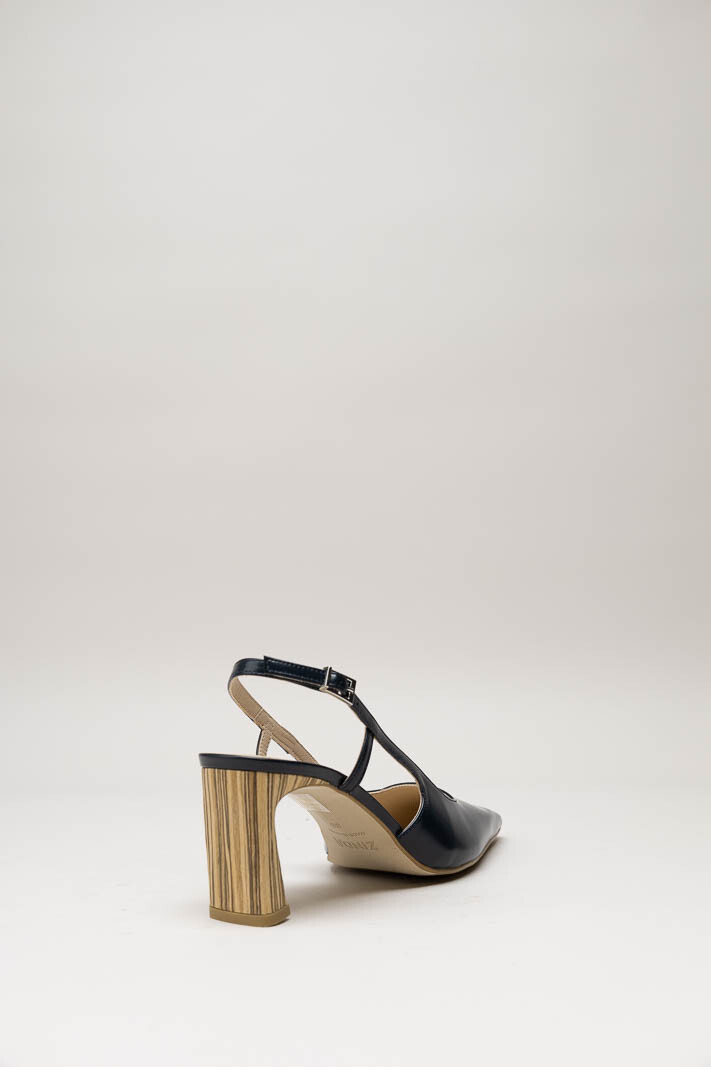 Donkerblauw Pump image