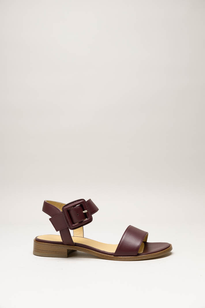 Bordeaux Sandaal plat