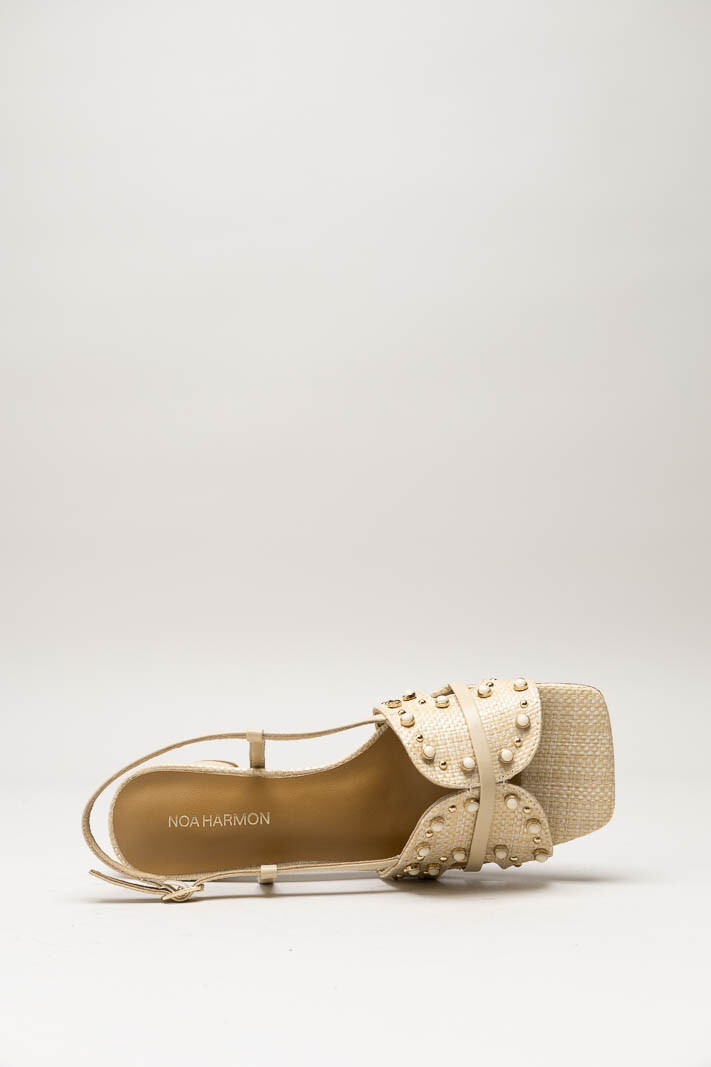 Beige Sandaal hak image