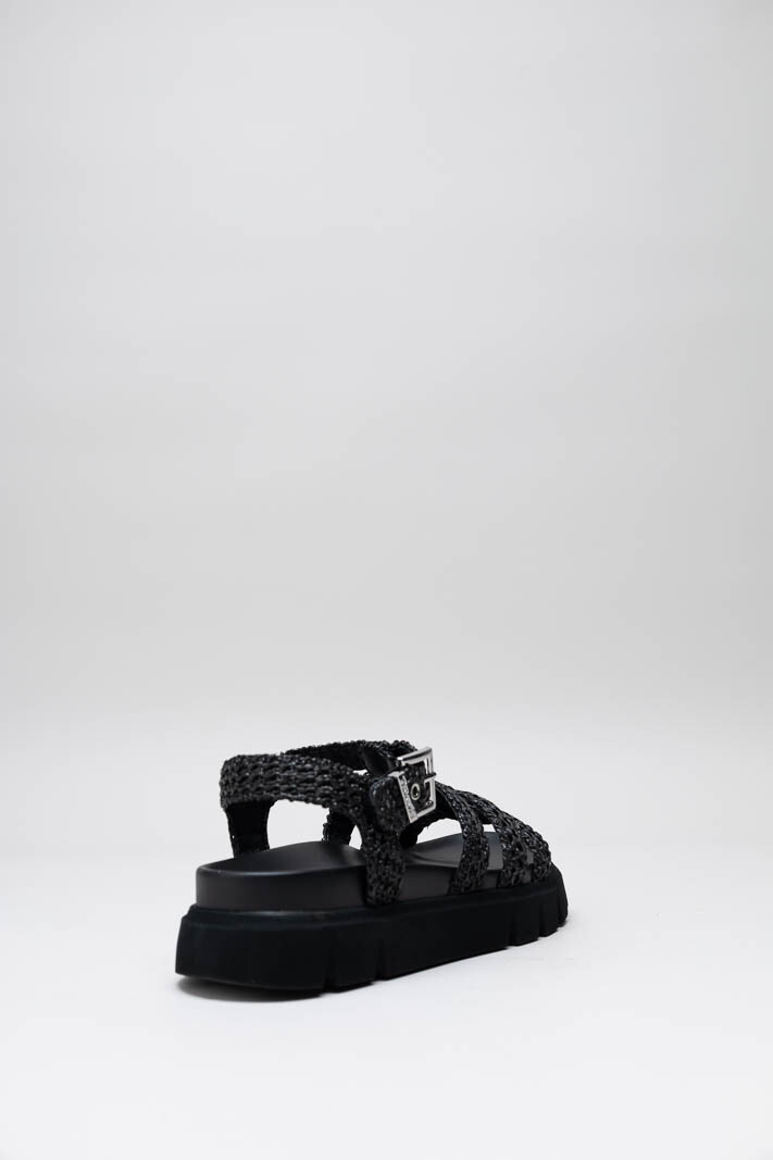 Zwart Sandaal plat image