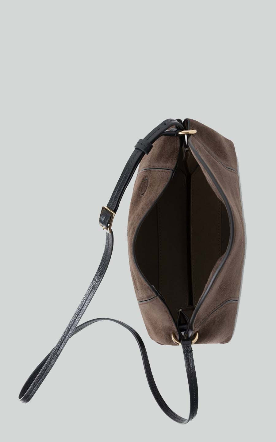 Donkerbruin Schoudertas image