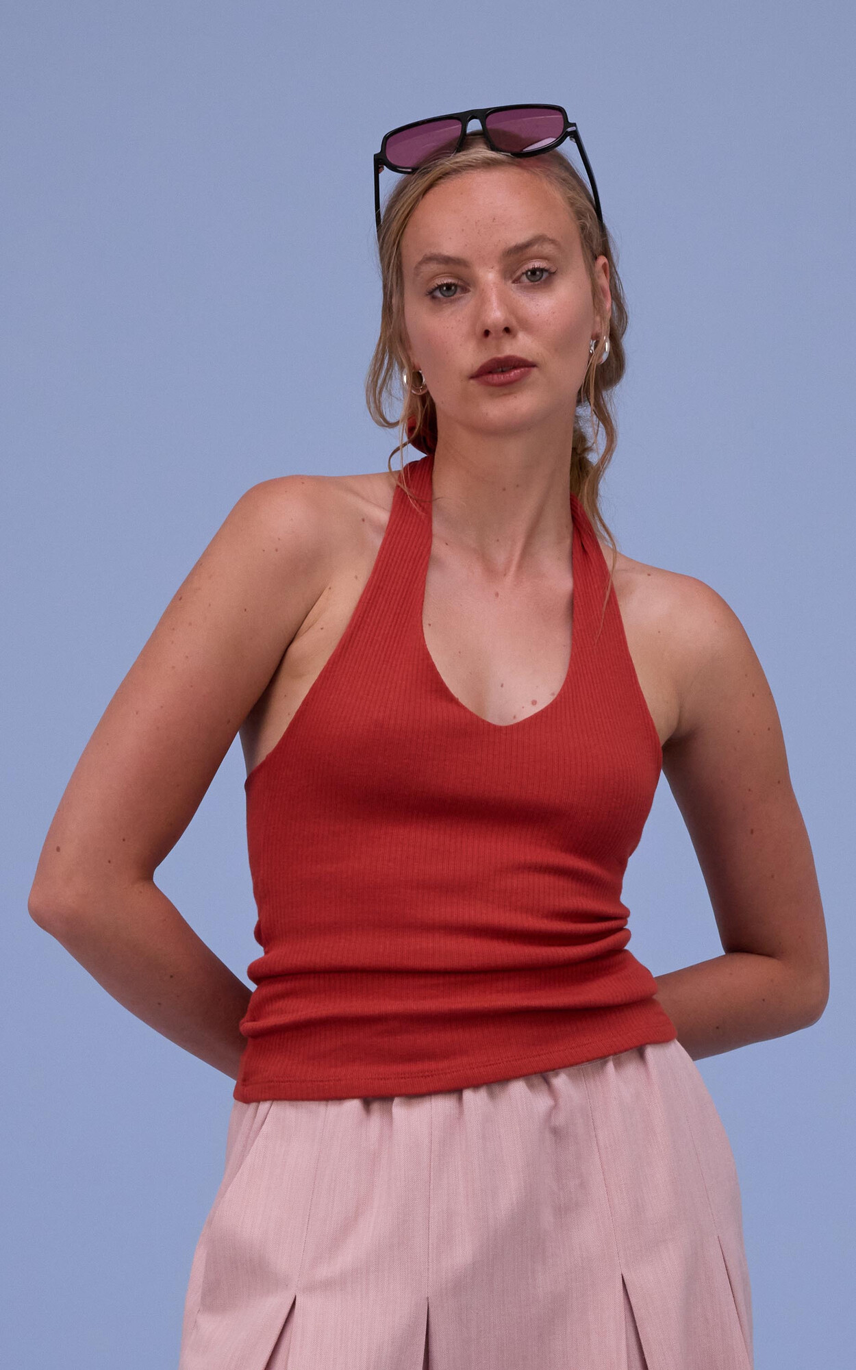 Roestbruin T-shirt/top