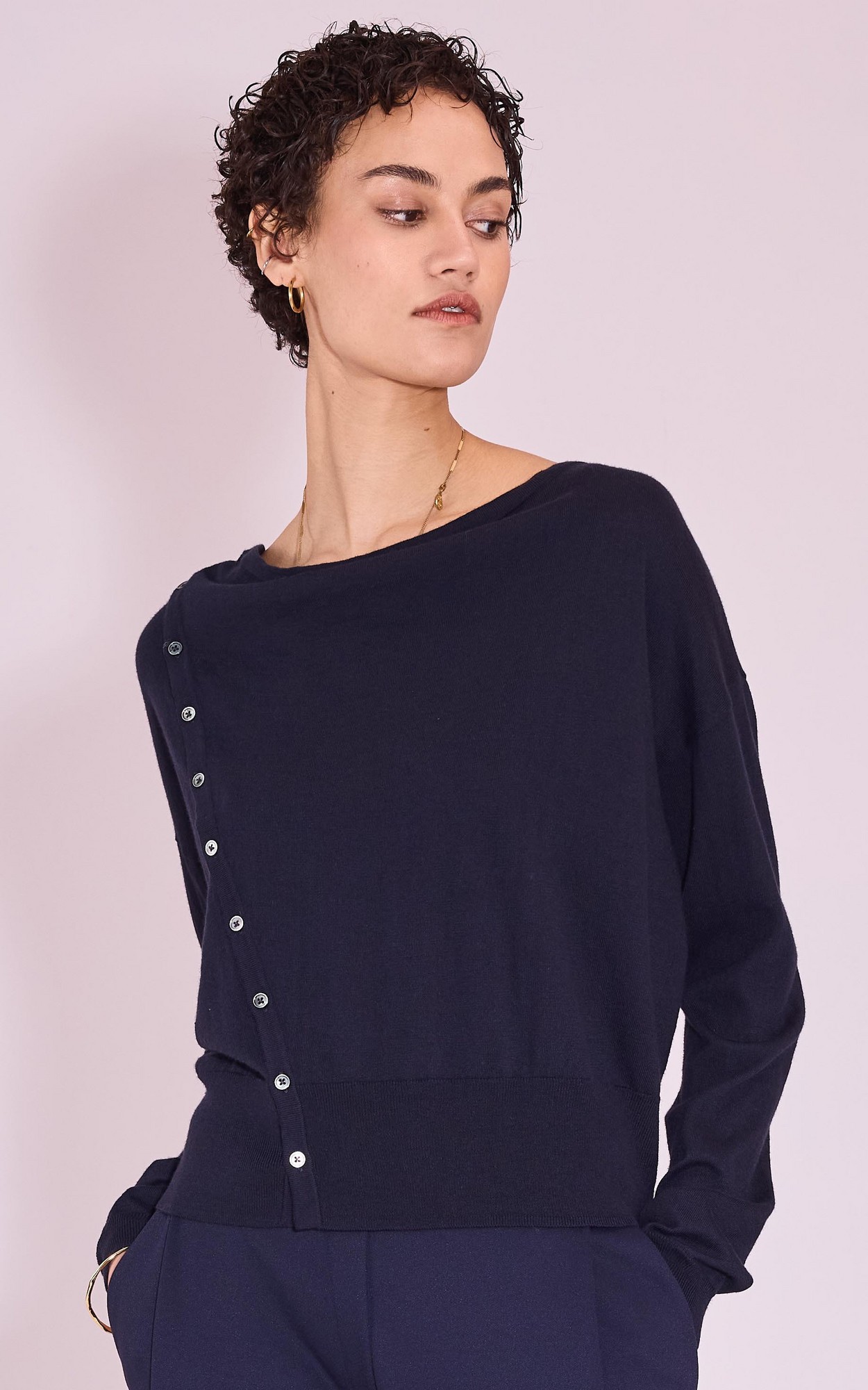 Donkerblauw Trui