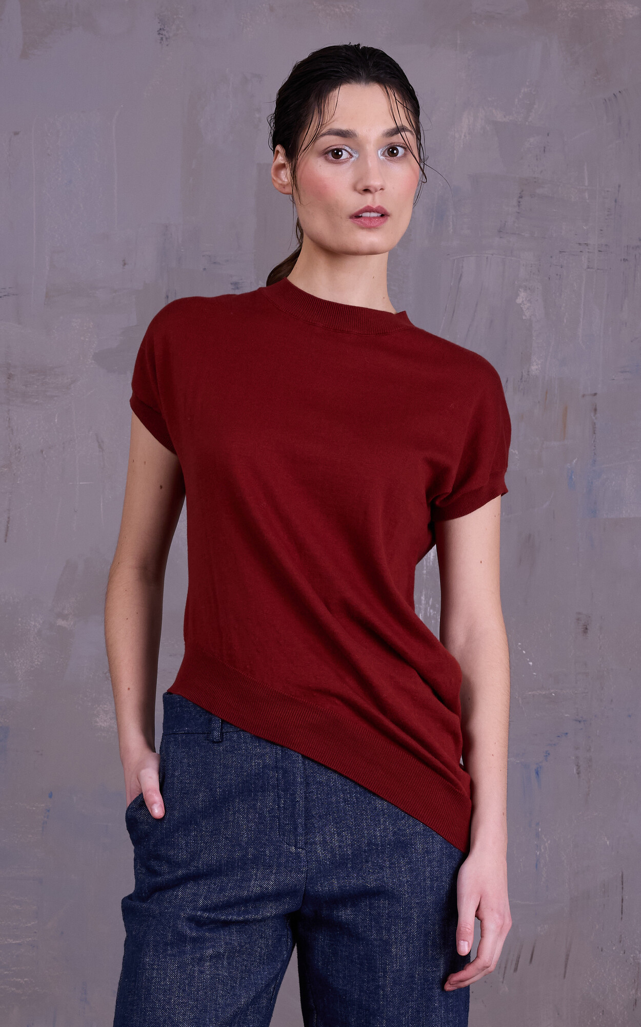 Roestbruin T-shirt/top