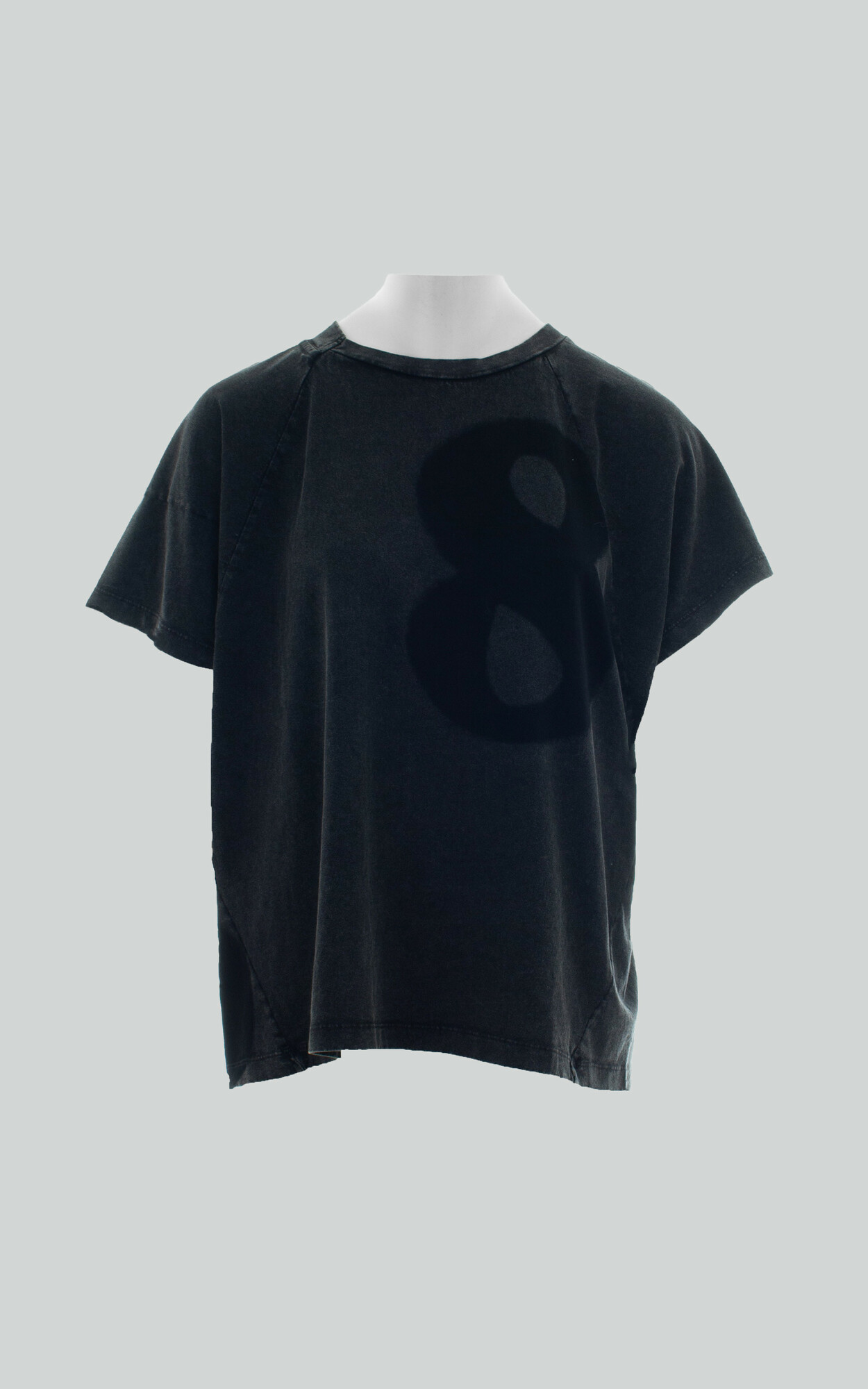 Donkergrijs T-shirt/top