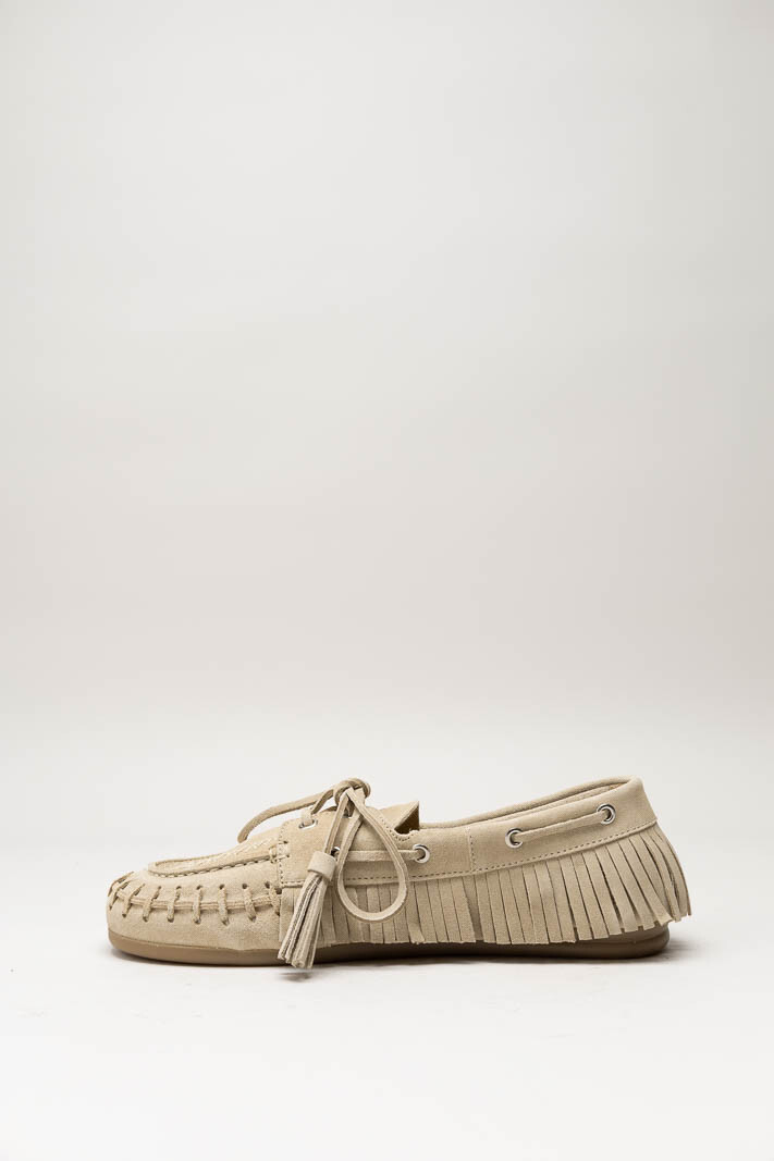 Lichtbeige Bootschoen image