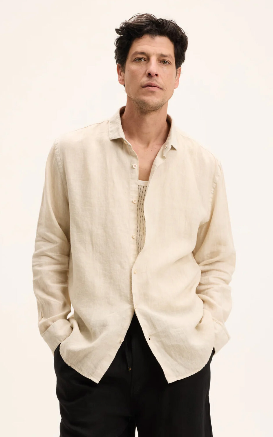 Beige Hemd