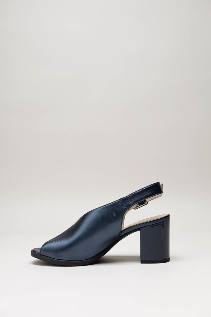 Donkerblauw Sandaal hak image